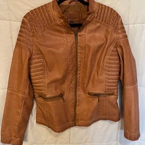 Faux leather jacket